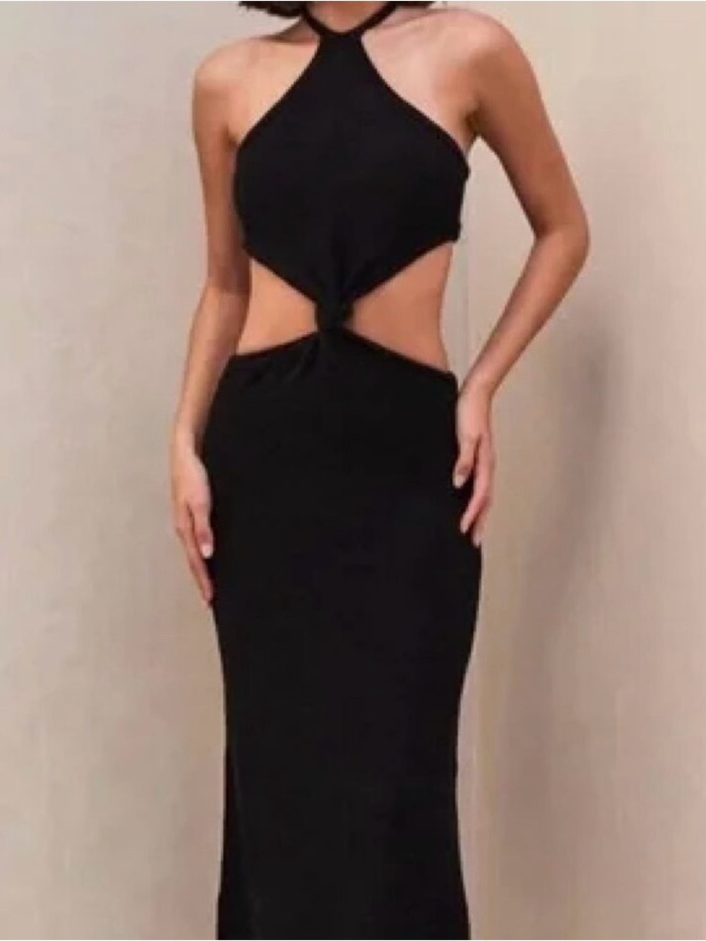 Cult Gaia Cameron Knit midi dress in Black